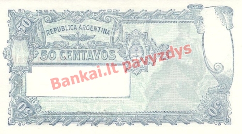 50 Centavų banknoto galinė pusė