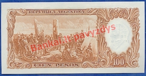 1 Peso banknoto galinė pusė