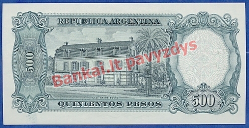 5 Pesos  banknoto galinė pusė