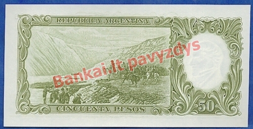 50 Pesų banknoto galinė pusė