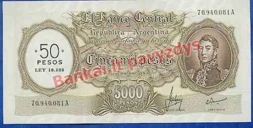 50 Pesos  banknoto priekinė pusė