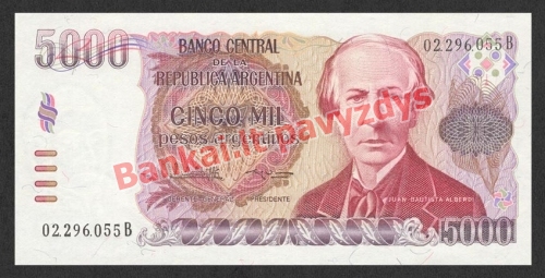 5000 Pesų banknoto priekinė pusė