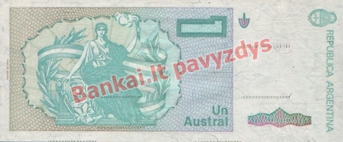 1 Australo banknoto galinė pusė