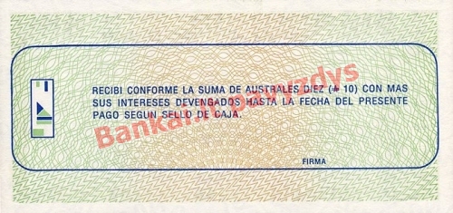 10 Australų banknoto galinė pusė