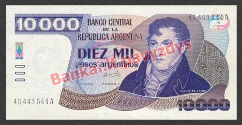 10000 Pesų banknoto priekinė pusė