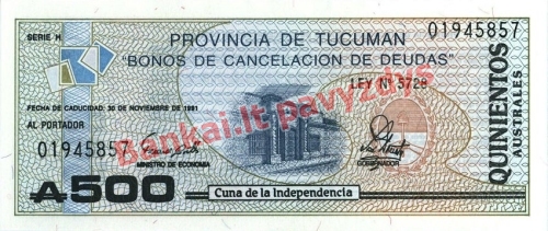 500 Australų banknoto priekinė pusė