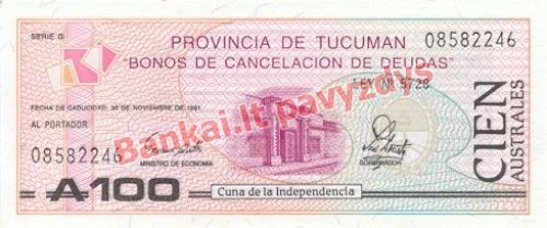 100 Australų banknoto priekinė pusė