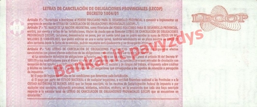 5 Pesos  banknoto galinė pusė