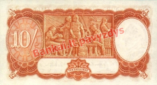 10 Šilingų banknoto galinė pusė