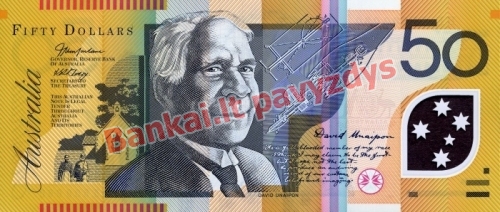 50 Dolerių banknoto priekinė pusė