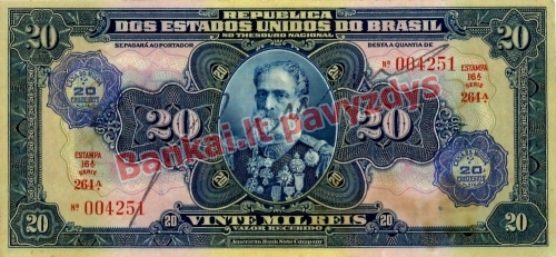 20 Cruzeirų banknoto priekinė pusė