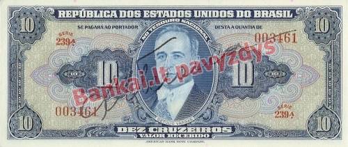 10 Cruzeirų banknoto priekinė pusė