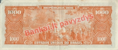 1000 Cruzeirų banknoto galinė pusė