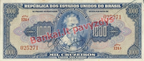 1000 Cruzeirų banknoto priekinė pusė