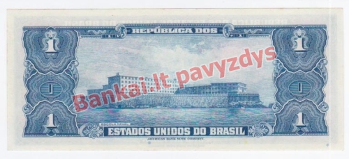 1 Cruzeiro banknoto galinė pusė