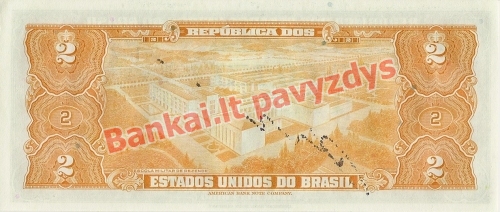 2 Cruzeirų banknoto galinė pusė