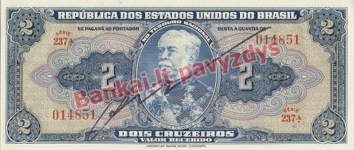 2 Cruzeirų banknoto priekinė pusė