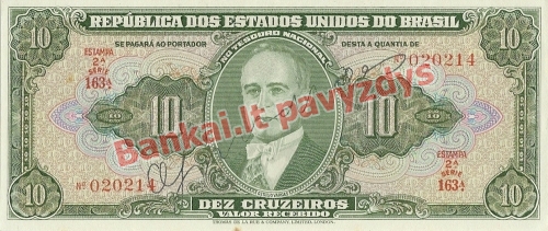 10 Cruzeirų banknoto priekinė pusė