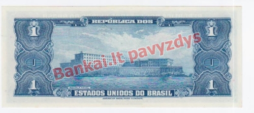 1 Cruzeiro banknoto galinė pusė