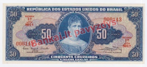 50 Cruzeirų banknoto priekinė pusė