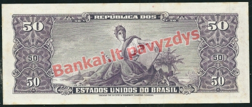 50 Cruzeirų banknoto galinė pusė