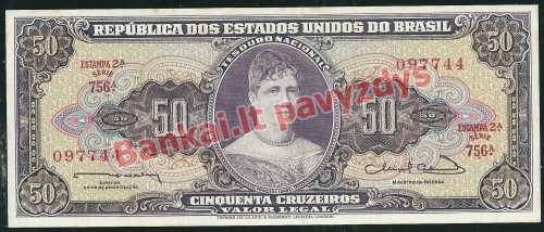 50 Cruzeirų banknoto priekinė pusė