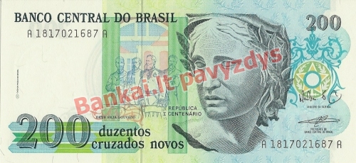 200 Cruzados Novų banknoto priekinė pusė