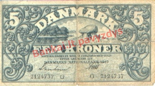 5 Kroner  banknoto priekinė pusė