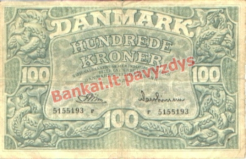 100 Kronų banknoto priekinė pusė