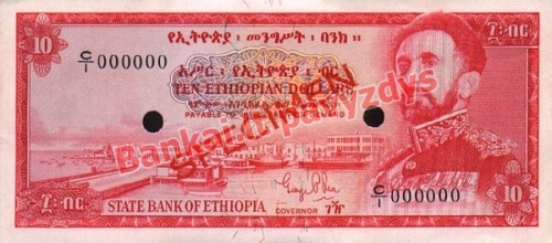 10 Dolerių banknoto priekinė pusė