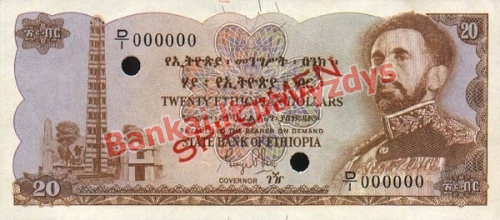 20 Dolerių banknoto priekinė pusė