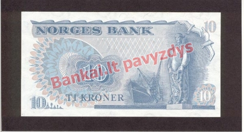 10 Kronų banknoto galinė pusė