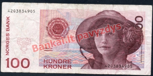 100 Kronų banknoto priekinė pusė
