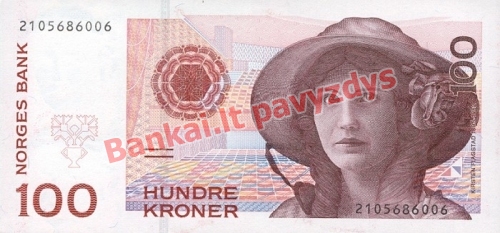 100 Kronų banknoto priekinė pusė