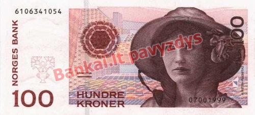 100 Kronų banknoto priekinė pusė