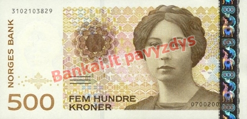 500 Kronų banknoto priekinė pusė
