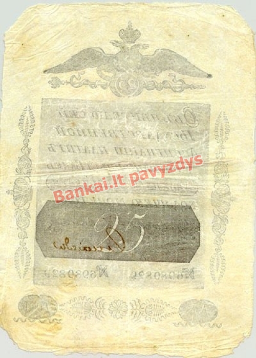 25 Rublių banknoto galinė pusė