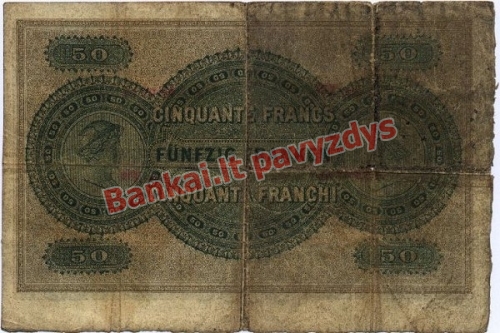 50 Frankų banknoto galinė pusė