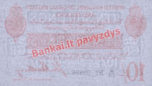 10 Šilingų banknoto galinė pusė