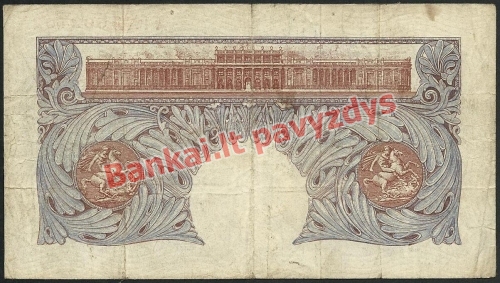 1 Svaro banknoto galinė pusė