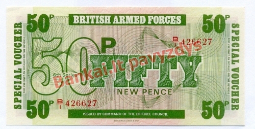 50 Naujųjų pencų banknoto priekinė pusė