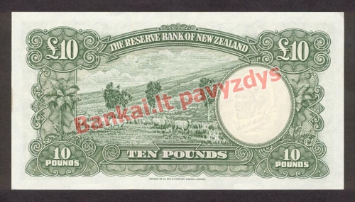 10 Svarų banknoto galinė pusė