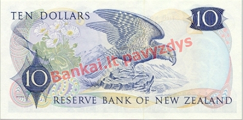 10 Dolerių banknoto galinė pusė