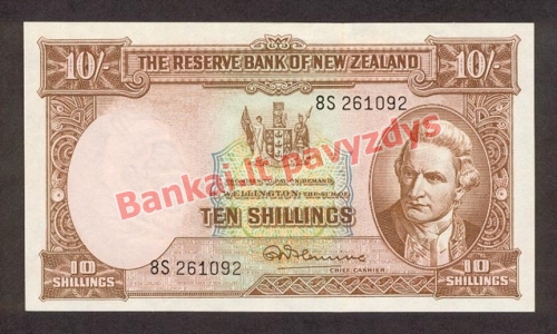 10 Šilingų banknoto priekinė pusė