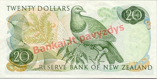 20 Dolerių banknoto galinė pusė