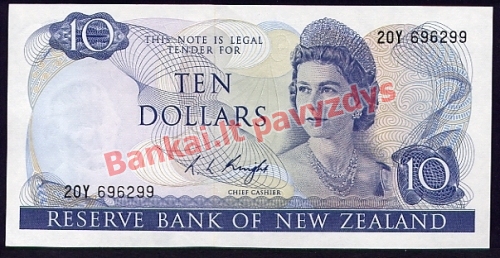 10 Dolerių banknoto priekinė pusė