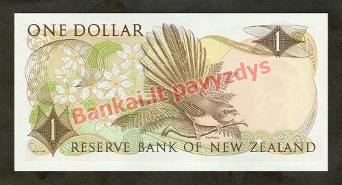1 Dolerio banknoto galinė pusė