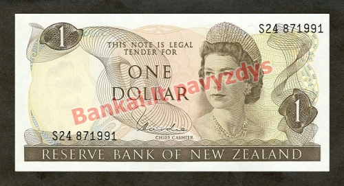 1 Dolerio banknoto priekinė pusė