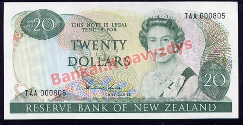20 Dolerių banknoto priekinė pusė