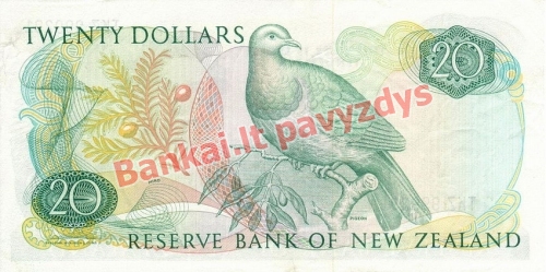 20 Dolerių banknoto galinė pusė
